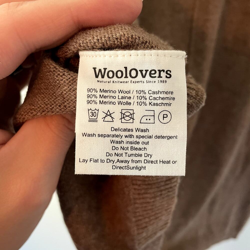 WooLovers Cashmere & Merino Pocket Tunic in Pecan Marl Size Medium - Picture 7 of 16